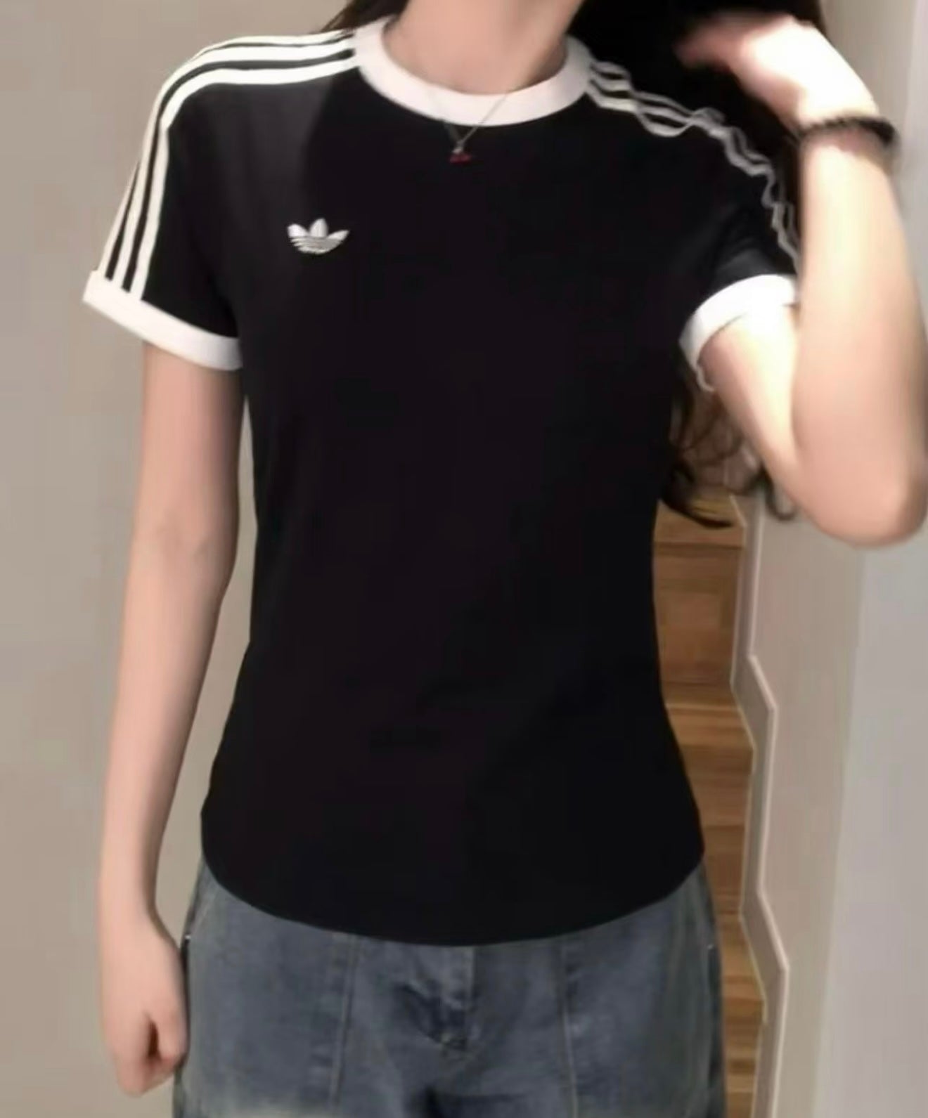 [Adidas] 3-Stripe Slim T-Shirt KD7980