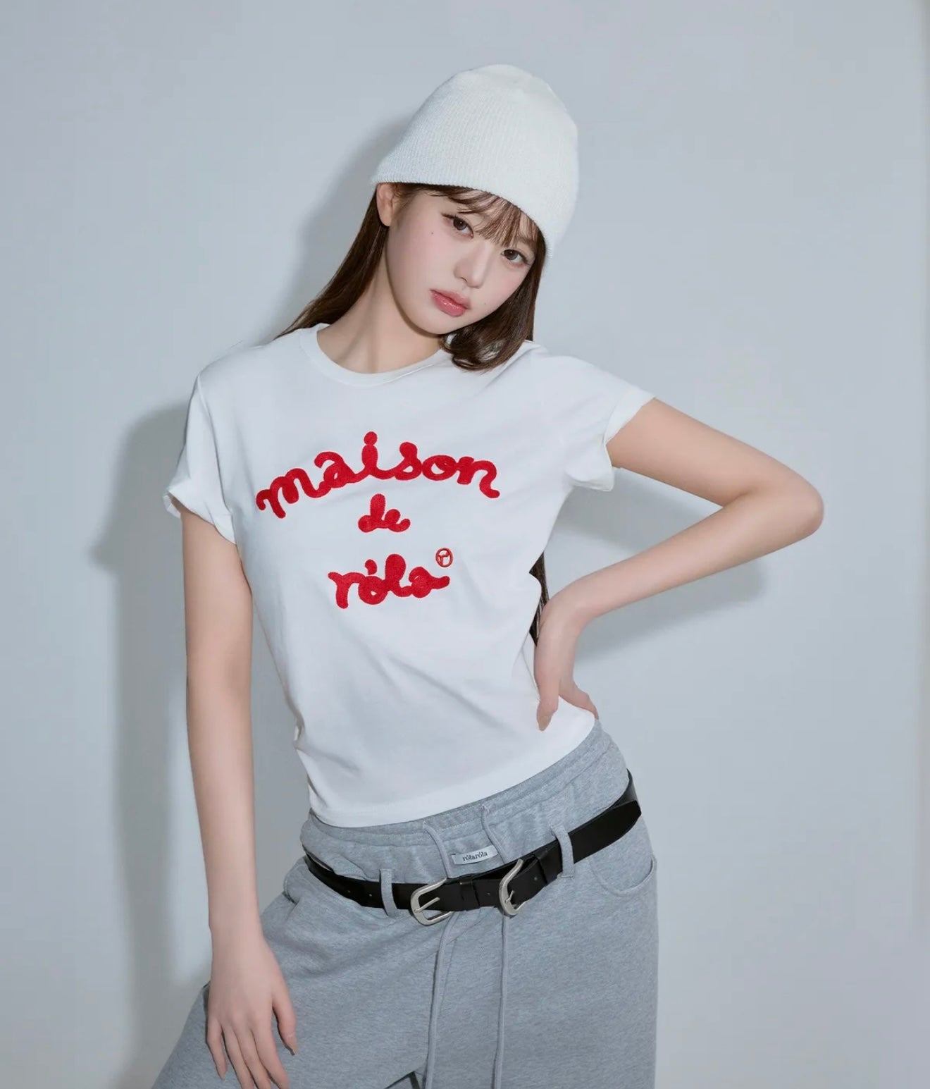 [ROLAROLA] MAISON DE ROLA EMBROIDERY T-SHIRT