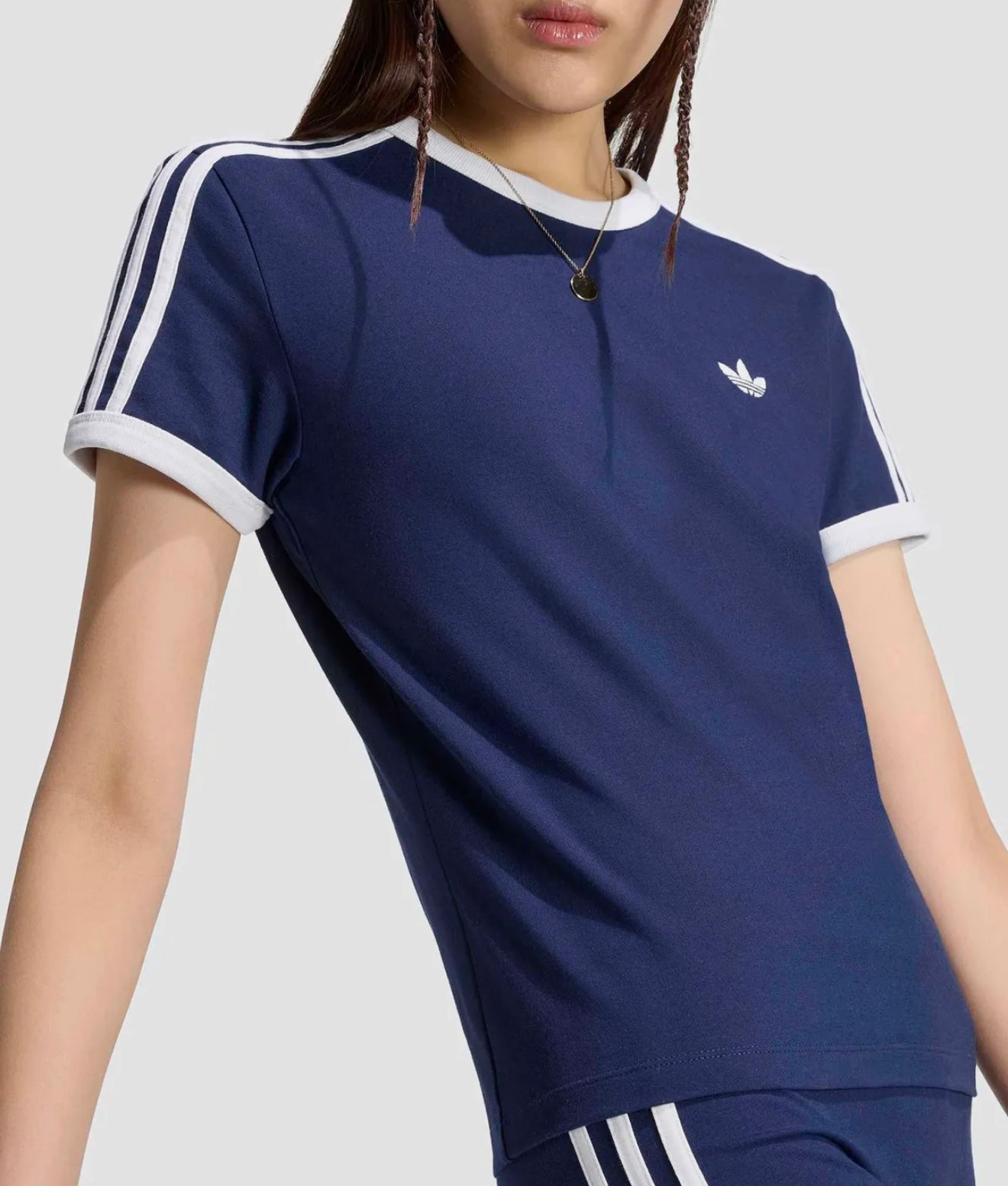 [Adidas] 3-Stripe Slim T-shirt - Night Indigo / KS4777