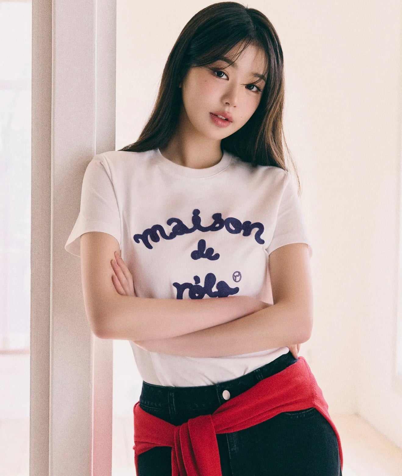 [ROLAROLA] MAISON DE ROLA EMBROIDERY T-SHIRT