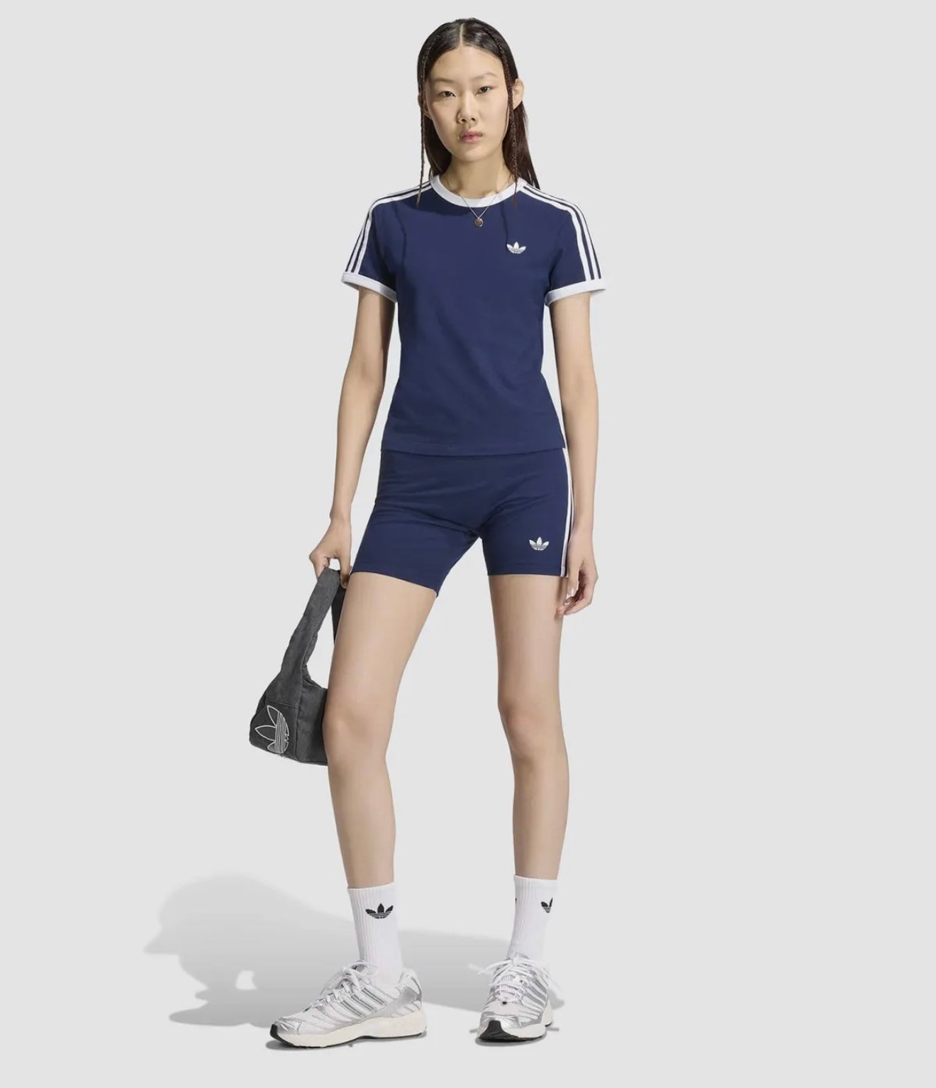 [Adidas] 3-Stripe Slim T-shirt - Night Indigo / KS4777