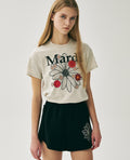 Mardi Slim T-shirt flowermardi blossom