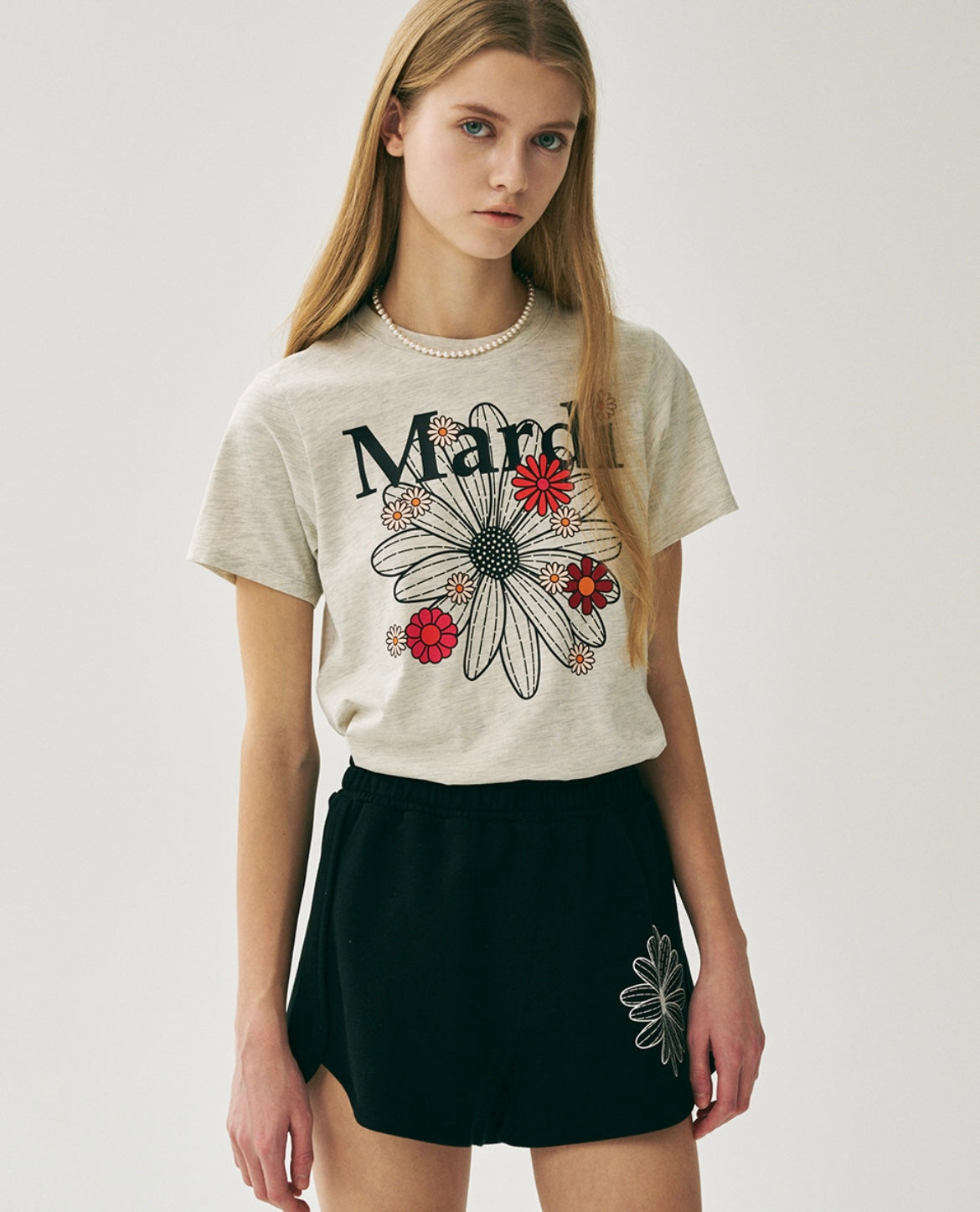 Mardi Slim T-shirt flowermardi blossom